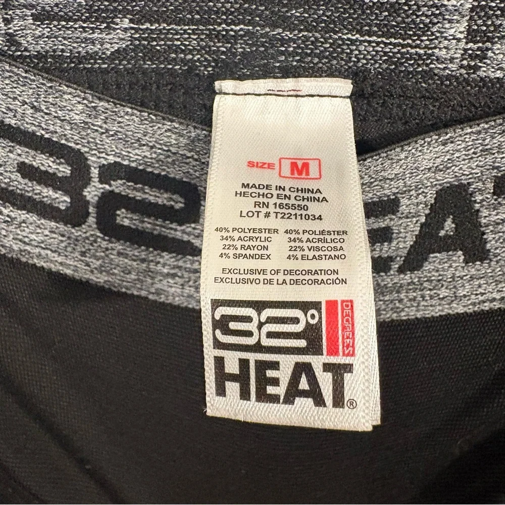 32 Degrees HEAT Men’s 2-Pack Thermal Base Layer Legging Pants Black Size M‎